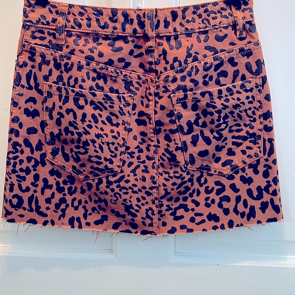 We The Free Animal Print Zip Front Mini Skirt - Picture 2 of 3